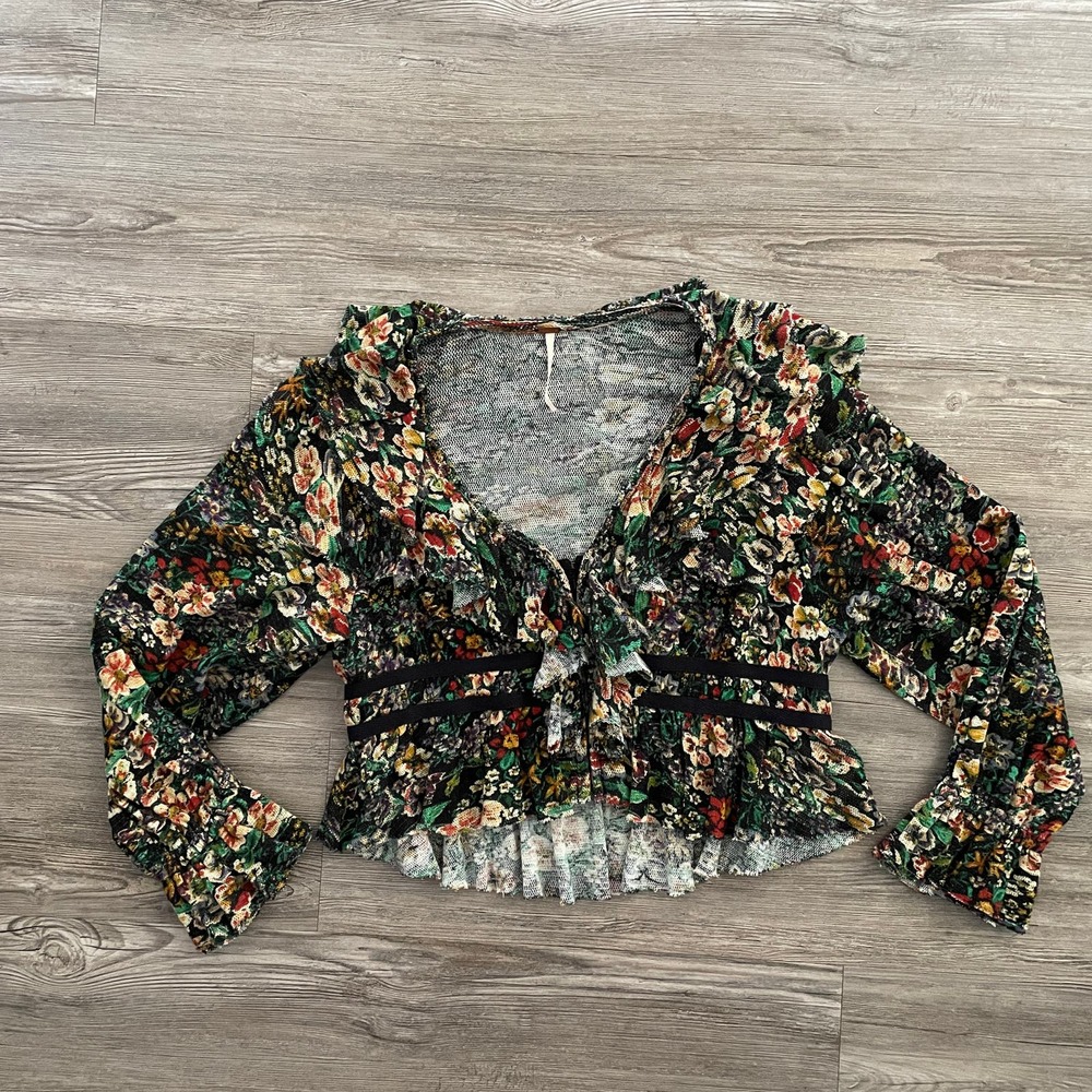 Free People Rudi Ruffle Top - Picture 2 of 7